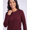 image:image4 Pack Womens Cotton Long Sleeve T Shirts Crewneck Basic Workout Tops TeesSet 6