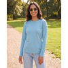 image:image4 Pack Womens Cotton Long Sleeve T Shirts Crewneck Basic Workout Tops TeesSet 7