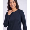 image:image4 Pack Womens Cotton Long Sleeve T Shirts Crewneck Basic Workout Tops TeesSet 8