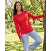 image:image4 Pack Womens Cotton Long Sleeve T Shirts Crewneck Basic Workout Tops TeesSet 8