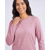 image:image4 Pack Womens Cotton Long Sleeve T Shirts Crewneck Basic Workout Tops TeesSet 9