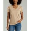 image:image4 Pack Womens Cotton Short Sleeve V Neck T Shirts Casual Tops Basic TeesSet 1