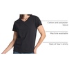 image:image4 Pack Womens Cotton Short Sleeve V Neck T Shirts Casual Tops Basic TeesSet 1