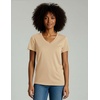 image:image4 Pack Womens Cotton Short Sleeve V Neck T Shirts Casual Tops Basic TeesSet 1