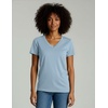 image:image4 Pack Womens Cotton Short Sleeve V Neck T Shirts Casual Tops Basic TeesSet 10