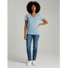 image:image4 Pack Womens Cotton Short Sleeve V Neck T Shirts Casual Tops Basic TeesSet 10