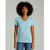 image:image4 Pack Womens Cotton Short Sleeve V Neck T Shirts Casual Tops Basic TeesSet 12