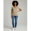 image:image4 Pack Womens Cotton Short Sleeve V Neck T Shirts Casual Tops Basic TeesSet 13