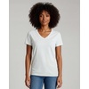 image:image4 Pack Womens Cotton Short Sleeve V Neck T Shirts Casual Tops Basic TeesSet 15
