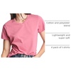 image:image4 Pack Womens Cotton Short Sleeve V Neck T Shirts Casual Tops Basic TeesSet 2