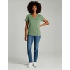 image:image4 Pack Womens Cotton Short Sleeve V Neck T Shirts Casual Tops Basic TeesSet 4