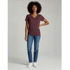 image:image4 Pack Womens Cotton Short Sleeve V Neck T Shirts Casual Tops Basic TeesSet 5