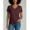 image:image4 Pack Womens Cotton Short Sleeve V Neck T Shirts Casual Tops Basic TeesSet 5