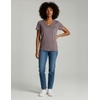image:image4 Pack Womens Cotton Short Sleeve V Neck T Shirts Casual Tops Basic TeesSet 8