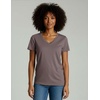 image:image4 Pack Womens Cotton Short Sleeve V Neck T Shirts Casual Tops Basic TeesSet 8