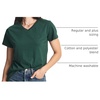 image:image4 Pack Womens Cotton Short Sleeve V Neck T Shirts Casual Tops Basic TeesSet 9