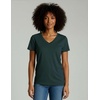 image:image4 Pack Womens Cotton Short Sleeve V Neck T Shirts Casual Tops Basic TeesSet 9