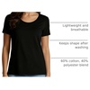 image:image4 Pack Womens Cotton T Shirts Short Sleeve Crew Neck Tops Basic CasualSet 11