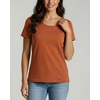 image:image4 Pack Womens Cotton T Shirts Short Sleeve Crew Neck Tops Basic CasualSet 12