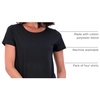 image:image4 Pack Womens Cotton T Shirts Short Sleeve Crew Neck Tops Basic CasualSet 13