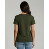 image:image4 Pack Womens Cotton T Shirts Short Sleeve Crew Neck Tops Basic CasualSet 3