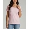 image:image4 Pack Womens Cotton T Shirts Short Sleeve Crew Neck Tops Basic CasualSet 4