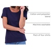 image:image4 Pack Womens Cotton T Shirts Short Sleeve Crew Neck Tops Basic CasualSet 5