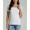 image:image4 Pack Womens Cotton T Shirts Short Sleeve Crew Neck Tops Basic CasualSet 7