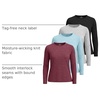 image:image4 Pack Womens Dry Fit Long Sleeve Sun Shirts UPF 50 Hiking Workout TopsSet 7