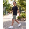 image:image5 Pack Boys Cotton T Shirts Crew Neck Plain Short Sleeve Tops Kids TeensSet 10