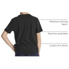 image:image5 Pack Boys Cotton T Shirts Crew Neck Plain Short Sleeve Tops Kids TeensSet 7