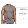 image:image5 Pack Mens Cotton Tank Tops Sleeveless Undershirts Muscle Beater Gym ShirtSet 2