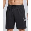 image:image5 Pack Mens Dry Fit Basketball Shorts Gym Athletic Casual Workout RunningSet L