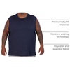 image:image5 Pack Mens Dry Fit Tank Tops Sleeveless Muscle Workout Gym Athletic ShirtBig  Tall  Set B