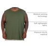image:image5 Pack Mens Dry Fit Tank Tops Sleeveless Muscle Workout Gym Athletic ShirtBig  Tall  Set F
