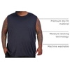 image:image5 Pack Mens Dry Fit Tank Tops Sleeveless Muscle Workout Gym Athletic ShirtBig  Tall  Set G