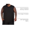 image:image5 Pack Mens Dry Fit Tank Tops Sleeveless Muscle Workout Gym Athletic ShirtBig  Tall  Set J