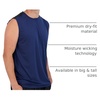 image:image5 Pack Mens Dry Fit Tank Tops Sleeveless Muscle Workout Gym Athletic ShirtRegular Size  Set G
