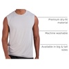 image:image5 Pack Mens Dry Fit Tank Tops Sleeveless Muscle Workout Gym Athletic ShirtRegular Size  Set K