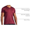 image:image5 Pack Mens Dry Fit V Neck Workout T Shirts Athletic Gym Fitness TeesSet 1