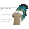 image:image5 Pack Mens Dry Fit V Neck Workout T Shirts Athletic Gym Fitness TeesSet 13