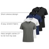 image:image5 Pack Mens Dry Fit V Neck Workout T Shirts Athletic Gym Fitness TeesSet 3