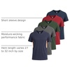 image:image5 Pack Mens Dry Fit V Neck Workout T Shirts Athletic Gym Fitness TeesSet 4