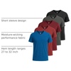 image:image5 Pack Mens Dry Fit V Neck Workout T Shirts Athletic Gym Fitness TeesSet 9