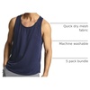 image:image5 Pack Mens Mesh Muscle Tank Tops Sleeveless Shirts Workout Gym UndershirtSet 1