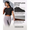 image:image5 Pack Womens Dry Fit Crop Top Workout T Shirts Short Sleeve Athletic GymSet 14