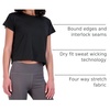 image:image5 Pack Womens Dry Fit Crop Top Workout T Shirts Short Sleeve Athletic GymSet 2