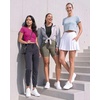 image:image5 Pack Womens Dry Fit Crop Top Workout T Shirts Short Sleeve Athletic GymSet 2