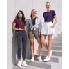 image:image5 Pack Womens Dry Fit Crop Top Workout T Shirts Short Sleeve Athletic GymSet 5