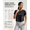 image:image5 Pack Womens Dry Fit Crop Top Workout T Shirts Short Sleeve Athletic GymSet 5
